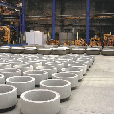 Mastercast high output of manhole bases