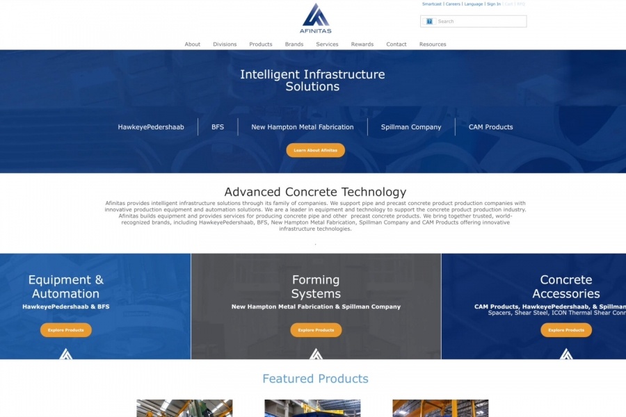 New afinitas.com website