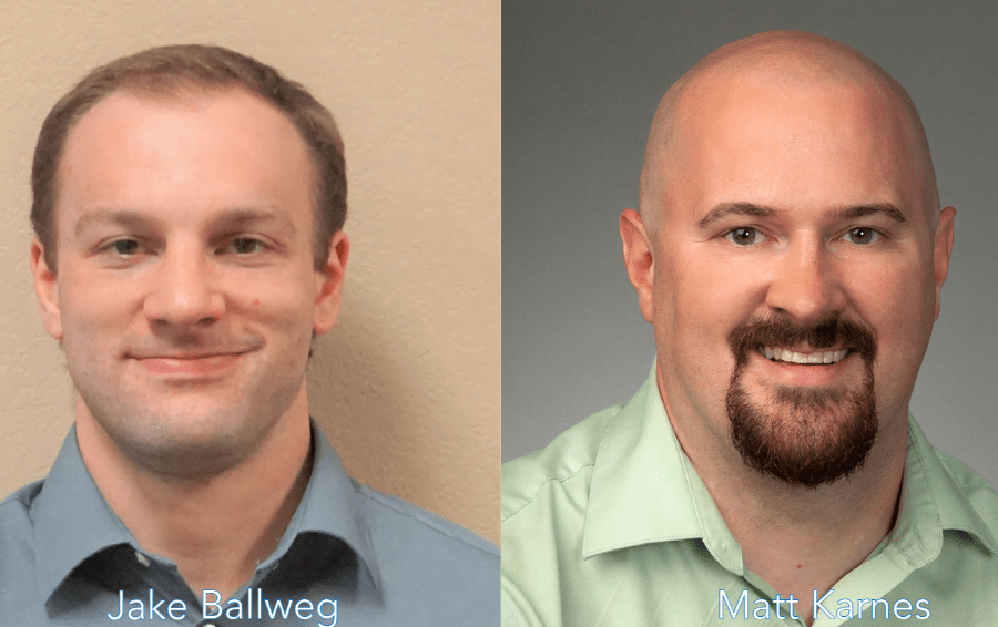 Jake Ballweg and Matt Karnes engineering