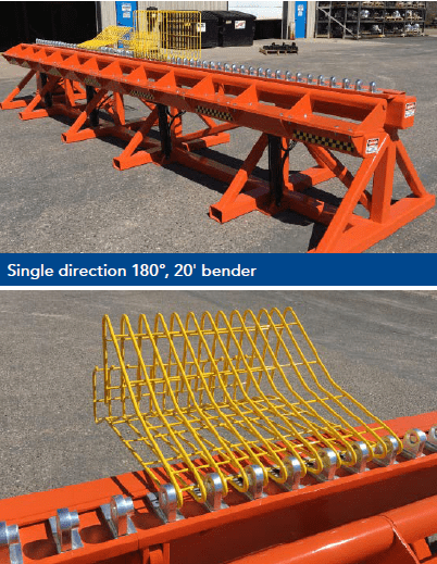 Single direction single mesh bender